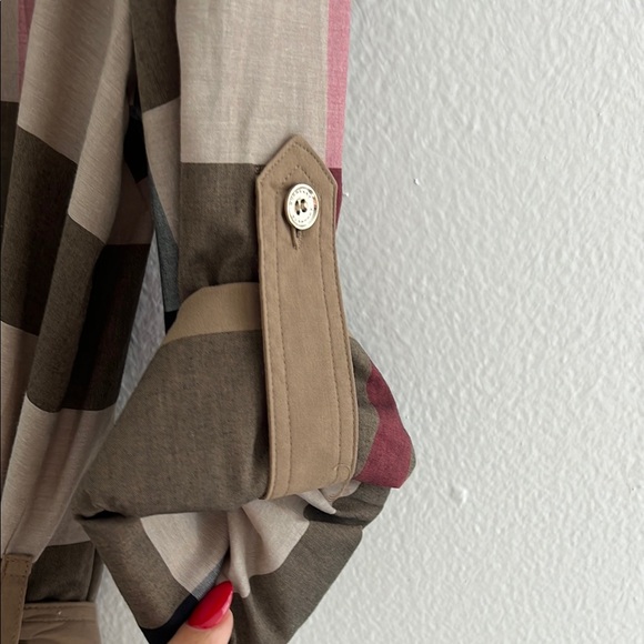 Burberry Women's Plaid Dress - Brown and Black - Picture 6 of 13